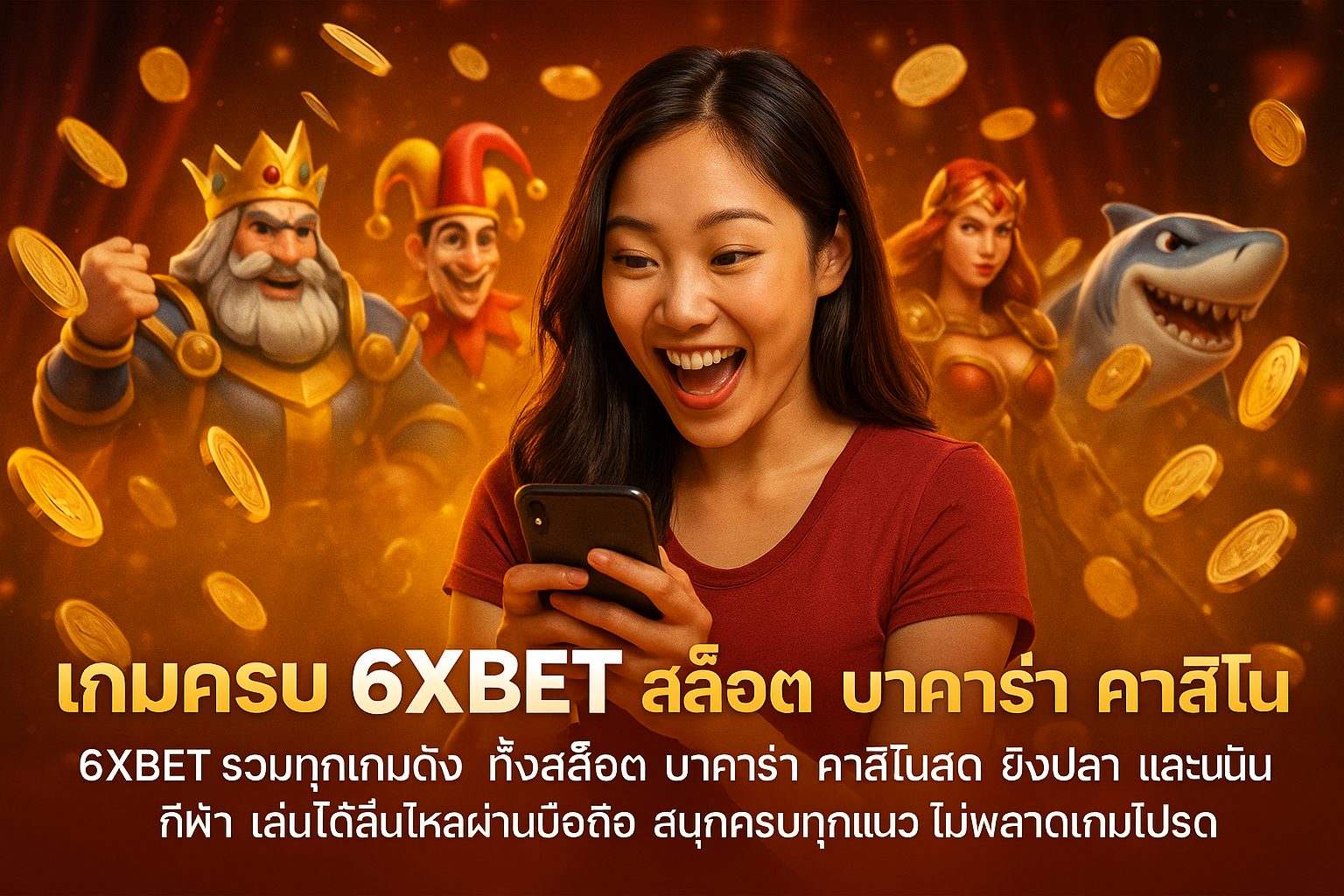 เกมครบ 6XBET สล็อต บาคาร่า คาสิโน