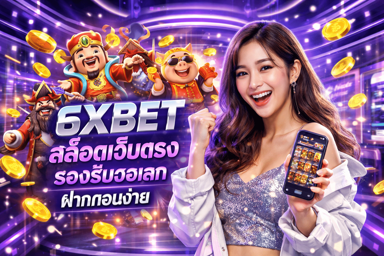 6XBET สล็อตเว็บตรง รองรับวอเลท ฝากถอนง่าย